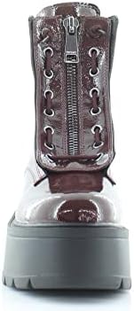 DKNY Women's Bootie Combat Boot, Bordeaux Harli, 7 | Image 1