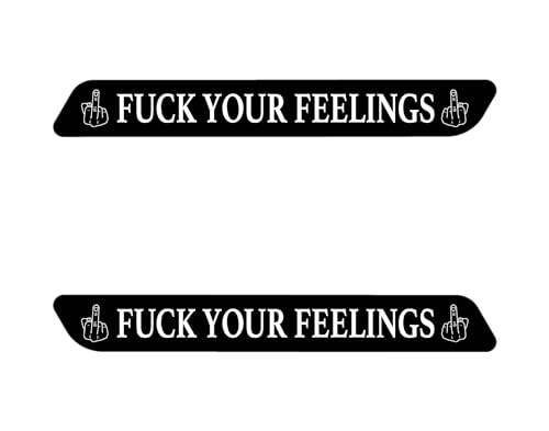 Insertos para alforjas Fuck Your Feelings, par, para modelos Harley Davidson Touring (2013 y anteriores), fabricado en EE.UU. miniatura 1