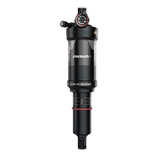 S/V Stoßdämpfer Vorderer Hinten Fahrrad 125 mm Federbeine Stoßdämpfer Dämpfer Universal Stoßdämpferdämpfer für Mountainbike 7 RockShox Monarch R Hinterbaudämpfer, schwarz, 190X51 / 7.5X2.0