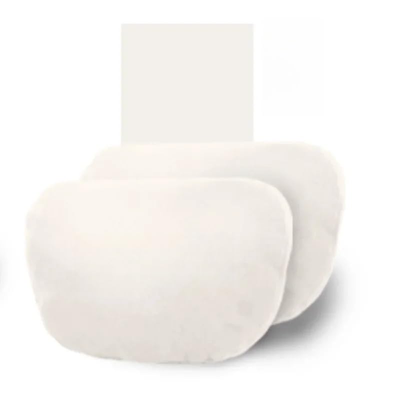 Reposacabezas del coche premium y cojín de asiento ergonómico con soporte lumbar blanco