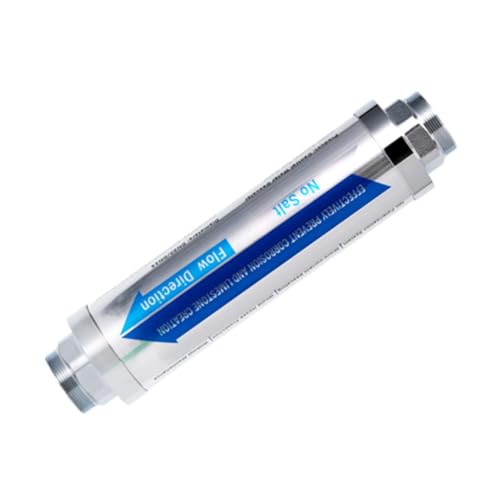 Ohulelks Ablandador de Agua Central para Toda la Casa Filtro Antical para Evitar la Acumulación de Cal en las Tuberías de Agua Calderas de Inodoro Inteligentes Interfaz 3/4
