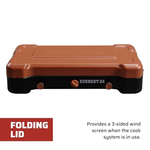 Camp-Chef-Mountain-Series-Everest-2X-High-Output-Two-Burner-Camp-Stove-Lid-Doubles-as-Windscreen-Portable-Cooking-Stove-For-Outdoor-Cooking-20000-BTU-Burners-215-Sq-In-Cooking-Area