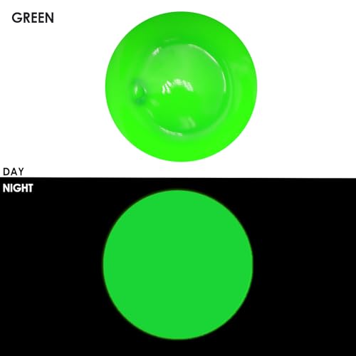 Image of Artecho Green Glow in the Dark Acrylic Paint Set, 120ml / 4.05oz | Non-Toxic, Waterproof, For Canvas Rock Wood Fabric, Rich Pigment, For Adults & Hobbyists