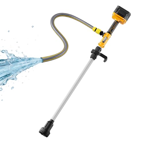 Cordless Stick Water Transfer Pump Compatible with DeWalt 20V Max Battery (Tool Only) 720 GPH Portable Electric Utility Pump with 32FT Lift Brushless Sump Pump for Pool Garden Pond RV and Boat