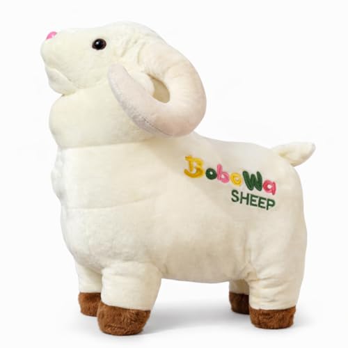 Image of Soft Sheep Plush Toy 45 cm | Cute Stuffed Animal for Kids | Ultra Soft Fabric | PP Cotton Filled | Baby Safe Soft Toy | Birthday Gift for Boys & Girls | Room Decor