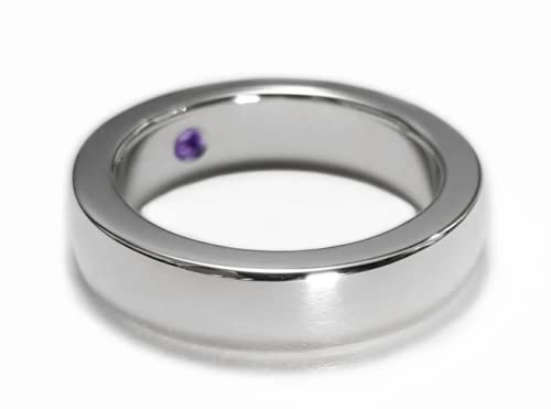 Sterling Silver Amethyst Band - Amethyst Band, Sterling Silver Amethyst Ring, Sterling Amethyst Band, Sterling Silver Amethyst Wedding Band #TOP3
