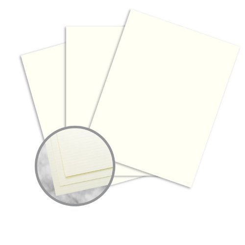 - Strathmore Writing Natural White Paper - 8 1/2 x 11 in 24 lb Writing Laid 25% Cotton Watermarked 500 per Ream