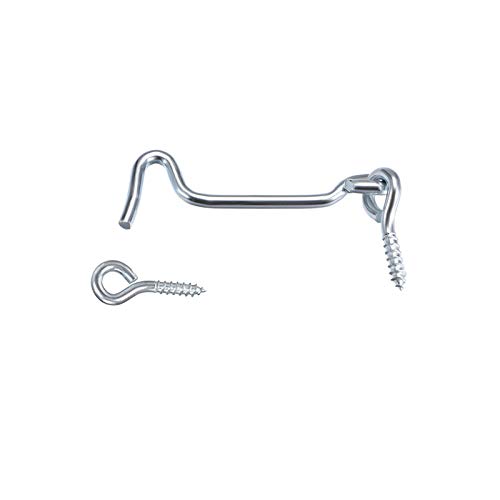 ZXUEZHENG 4Pcs 1.5 inches Cabin Hook Eye Latch Gate Door Swivel Window Door Hook with Mounting Screws - Image 3