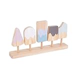 ibasenice Eiscreme-modellspielzeugset Aus Holz Kreative Spielhaus-Requisiten Für Kinder Spielhausspielzeug