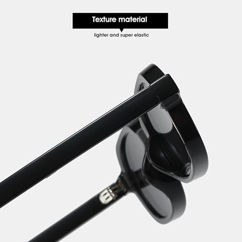 Kursan Small Face Oval Sunglasses Retro Fashion Plastic Frame UV Protection Glasses Shades4