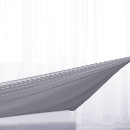 Image of Short Queen Fitted Sheet Only for RV Camper 60 inch X 75 inch up to 14 inch Deep Pocket, Bed Mattress Sheets Stretchable Breathable Jersey Knit Cover, Gray