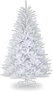 SHATCHI Alaskan Pine Black/Green/White Christmas Bushy Looking Artificial Tree with Metal Stand Xmas Home Décor, PVC, 7Ft/210CM