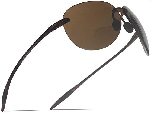SAMBA SHADES Maui Sports Pilot Bifocal Reading Sunglasses Ultra Flex TR90 Readers Under the Sun