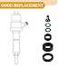 Partuto Fuel Injector Seal O Ring - Car O-Ring Rebuild Repair Kit - for Honda for Acura 3.2L 2001-2004 NBR Rubber Black - 6 Sets