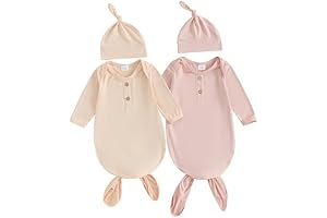 Merqwadd Knotted Nightgown: Gentle Comfort for Baby Girls