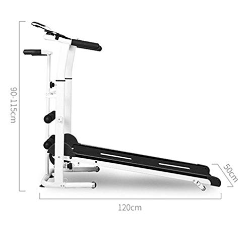 Image of Treadmill Mini Simple Folding Ultra-Quiet Home Multi-Function Walking Machine Gym Body Equipment Running Machine (Black 100x50x90cm)