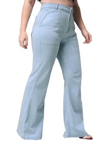 Image of Miss Chase A+ Women's Bootcut High Rise Regular-Length Stretchable Denim Shaping Jeans