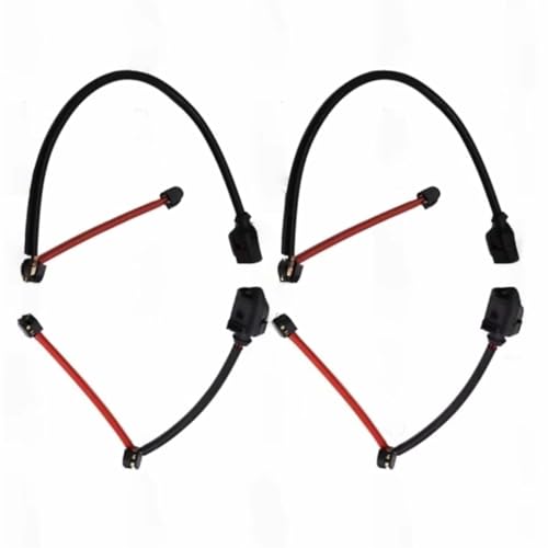 Brake Pad Wear Sensor Compatible With VW For TOUAREG 7LA 7L6 7L7 2002 2003 2004 2005 2006 2007 2008 2009 2010 2 Pairs Front Rear Brake Pad Wear Sensor 7L0907637 7L0907637B