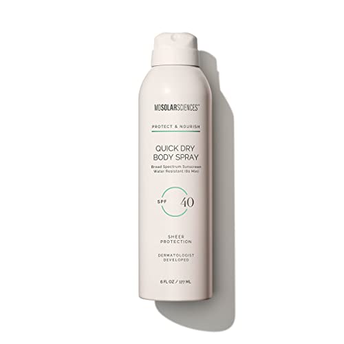 Mdsolarsciences Quick Dry Body Spray Spf 40, Non-Greasy, Fast-Drying Sunscreen Spray Provides 80 Minutes Of Water-Resistant Broad Spectrum Sun Protection, 6 Fl Oz #TOP17