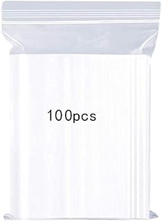 Resealable Clear Plastic Bags,Sealed Storage Pouches,Thickening and Durable,Press Seal Bags,Apply to Kitchen Storage,Jewellery Packaging,Office Stationery Storage Bag 4.7x6.7"/12cmx17cm 100PCS