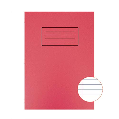 SV43508 Silvine A4 Exercise Book (10Pk) 80 Page Ruled Feint and Margin Red EX107