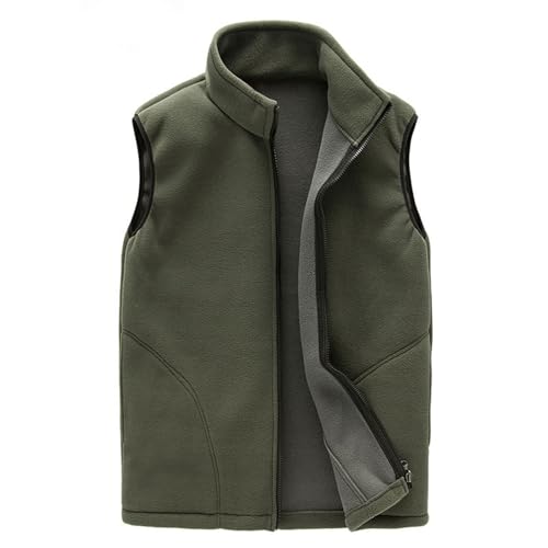 Gilet Femme Sans Manches En Molleton Polaire Doux - Coupe Cintrée, Boutonnage Et Poches - Coloris Uni - Automne/Hiver - 7