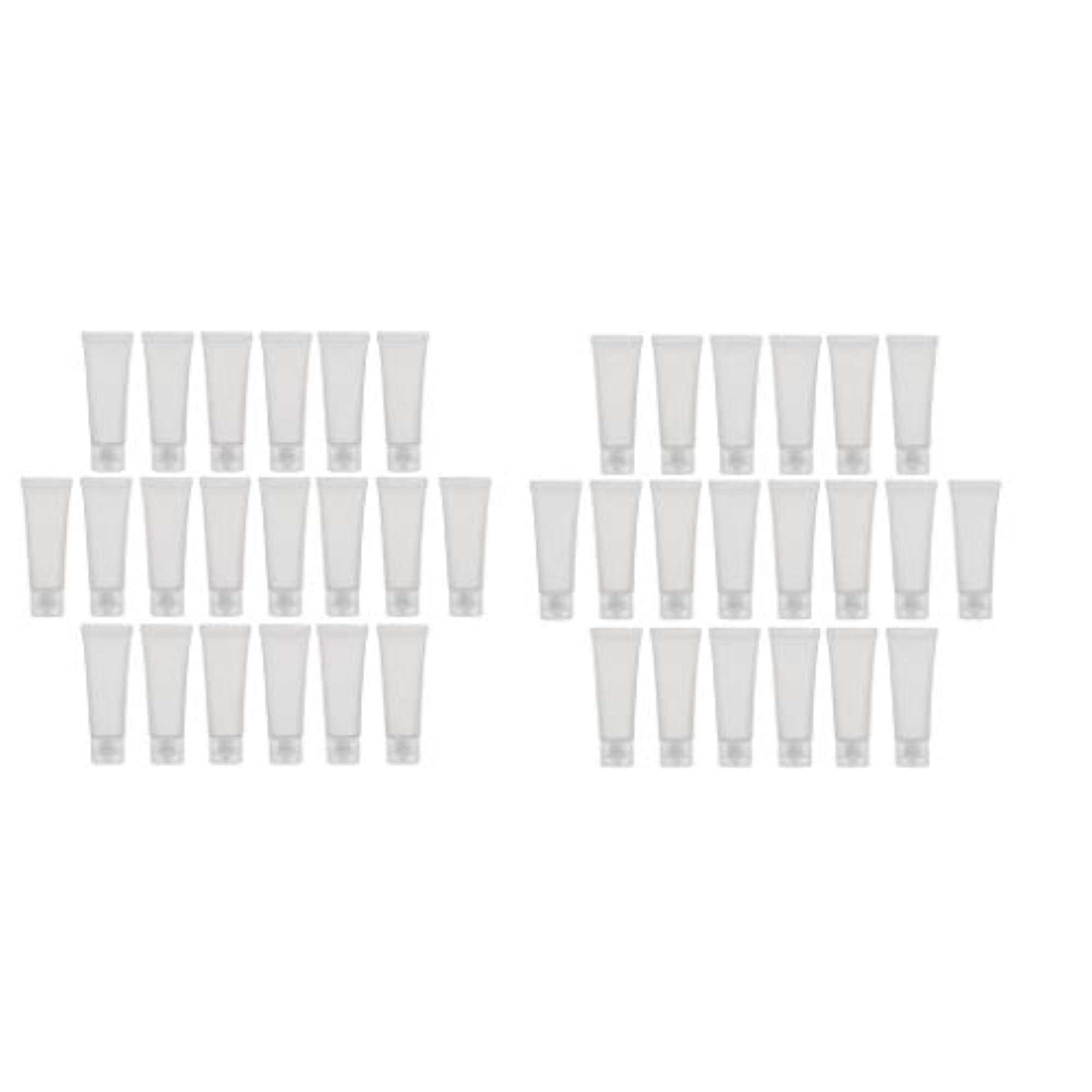 40PCS 50ml Empty Frosted Poly Tubes Bottles for Body Lotion