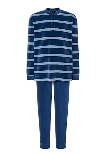 El Búho Nocturno Pyjama Homme Hiver Polaire Chaud Noël - Flanelle Coton 100% / Velours - Ensemble Deux Pièces Combinaison Pantalon Top Manches Longues...