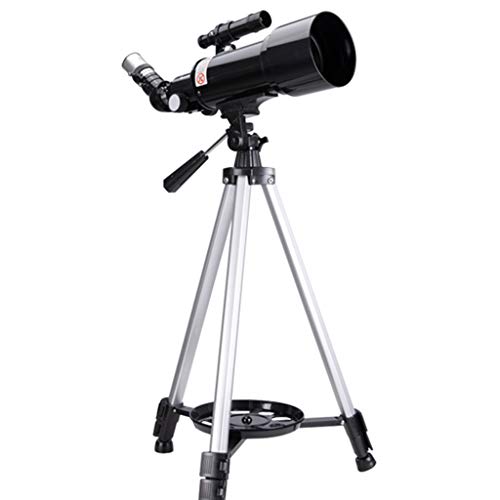 Telescopio refractor YXCKG 70mm con tripié ajustable miniatura 1