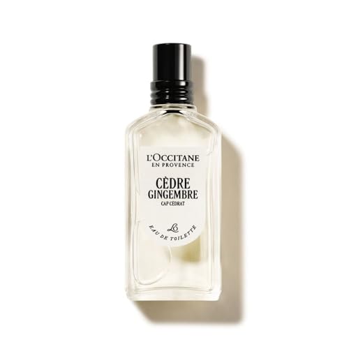 L'OCCITANE - Eau de Toilette Cèdre Gingembre (precedentemente Cap Cédrat) - 50 ml - Note acquatiche, mentolate e speziate - Prodotto in Francia