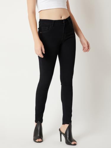 Image of Miss Chase Women's Skinny High Rise Regular /Cropped Length Stretchable Denim Jeans