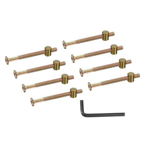 PATIKIL ensemble boulons écrous lits superposés M6x75 mm 8 pcs