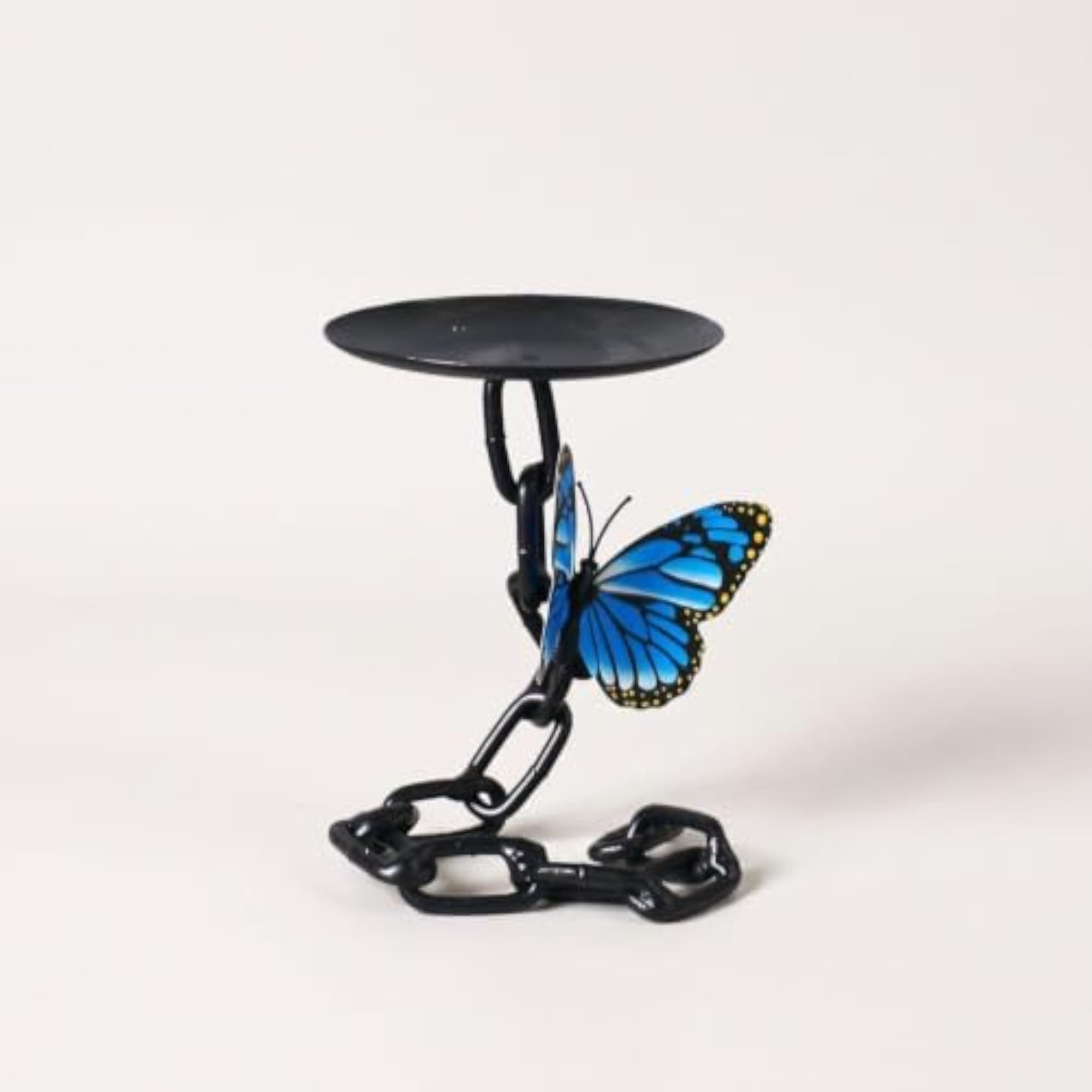 Metal Iron Candle Holder with Tray