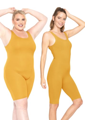 Image of STRETCH IS COMFORT Teamwear Women's Regular and Plus Size Cotton Tank Unitard