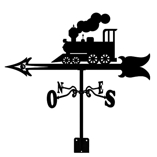 Girouette en acier inoxydable train pour sublimer le toit d'une scène de ferme