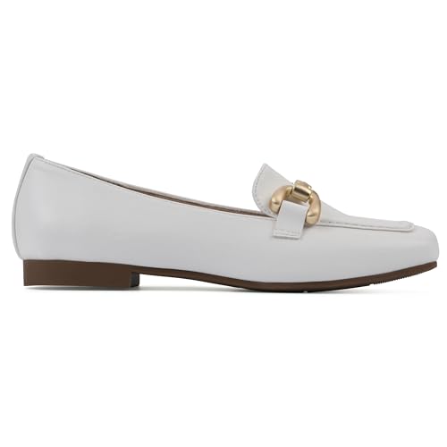 Image of CLIFFS BY WHITE MOUNTAIN Women's Bestow Moc-Toe Loafer Flat