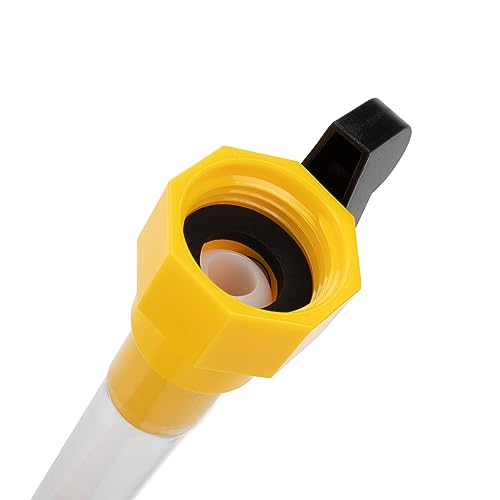 Image of Camco 40004 RV Gravity Water Fill Adapter with Shut Off Valve and Clip - Allows for Quick Filling of Your RV's Gravity Water Fill - Adapter Fits Standard Drinking Water Hoses (Pack of 6)
