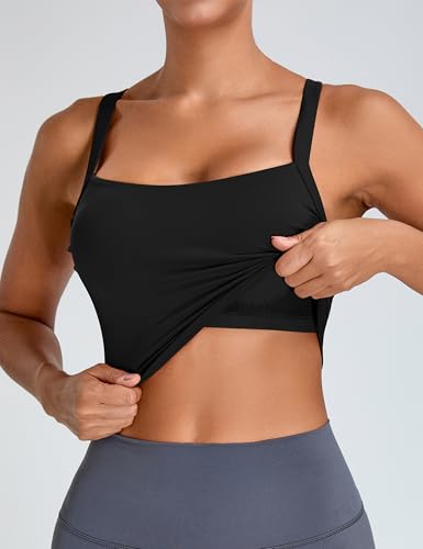 BMJL Women's Workout Tank Top with Built-in Bra Backless Crop Athletic Top for Yoga, Gym & Sports4