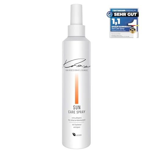 Knaus SUN Care Spray – 2-Phasen Leave-In Conditioner | Schutz & Regeneration mit Panthenol & Agavenextrakt | UV-Schutz, Feuchtigkeit & leichte Kämmbarkeit nach Sonne, Salz & Wind