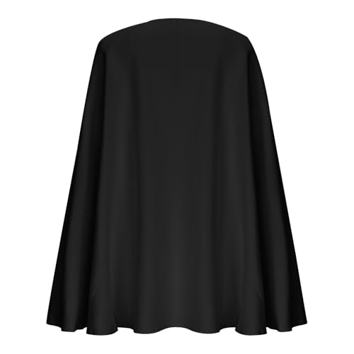 Womens Double Breasted Cape Blazer V Neck Split Sleeve Elegant Business Casual Mini Blazer Dress Fall A Line Outfit3