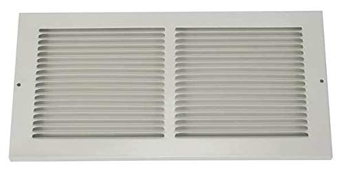 Return Air Grille, 8 X 14, White, Steel