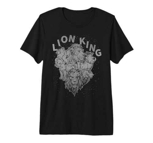 T-shirt Le Roi Lion Disney avec collage graphique pour adulte en coton