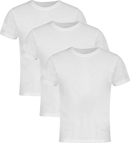 REWE Herren-T-Shirts-3er-Pack Original T-Shirts Herren weiß Shirt M-XXL (XXL)