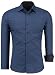 Produktbild Jeel Herren-Hemd Langarm - Slim-Fit - Business Freizeit Hochzeit - Bügelleicht - Marine M