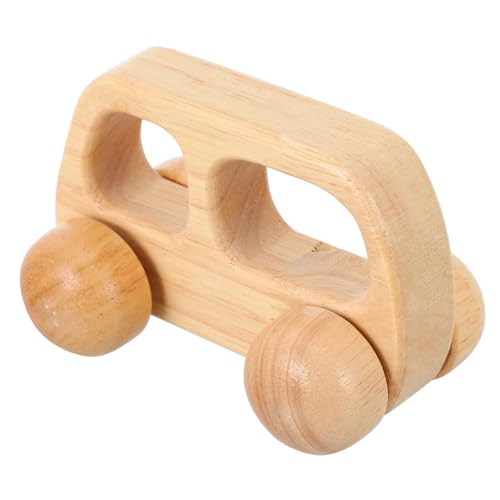 Beaupretty 赤ちゃん用木製握力トレーニングおもちゃ 子供用押し車 無電池慣性駆動 グリップ内蔵 感覚発達支援 幼児育成玩具