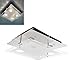 Pilipane Modern Square Chandelier Lighting Flush Mount LED Ceiling Light Fixture Pendant Lamp for Dining Room Bathroom Bedroom Livingroom 4 GU10 Bulbs 10.2x10.2 Inch