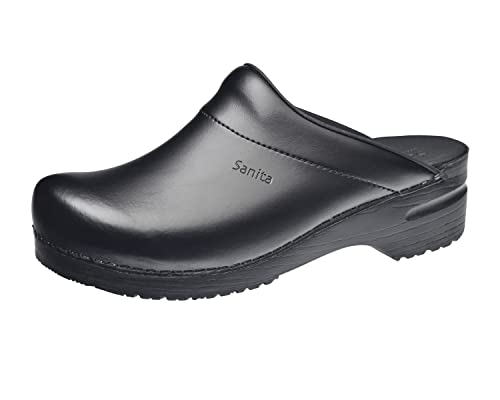 Sanita Karl PU Open, Herren Clogs, Schwarz (Black 2), 43 EU (8.5 UK)