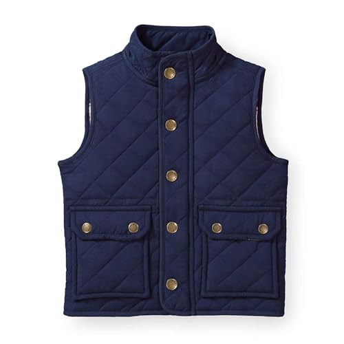 Image of Hope and Henry Boys' Quilted Fleece Lined Zip-Up Vest