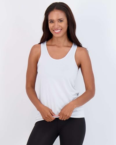 Image of Real Essentials 5-Pack Women's Racerback Tank Top Dry-Fit Athletic Performance Yoga Activewear (Available in Plus Size)