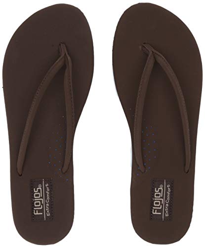 FLOJOS Women's Fiesta 2.0 Flip-Flop, Brown, 5